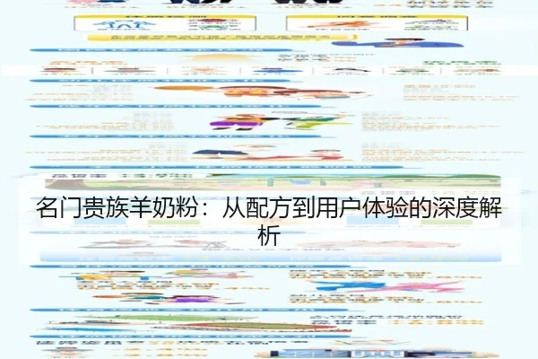 名门贵族羊奶粉：从配方到用户体验的深度解析